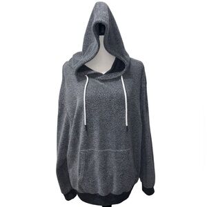 Member's Mark Dark Gray Two Toned Reverse Fleece Hoodie Size 2XL